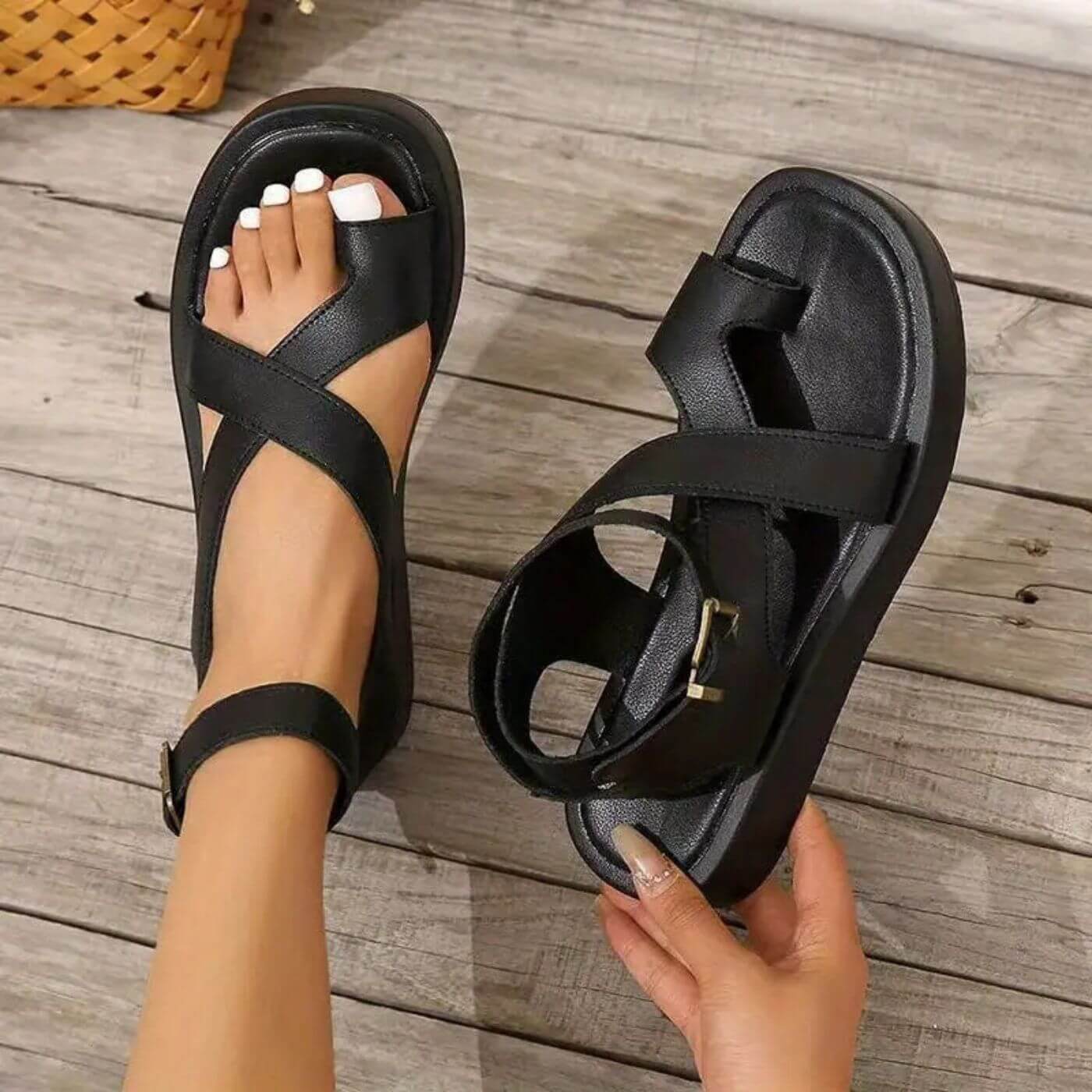 Britta™ – Ortopediske Sandaler med Tåstropp