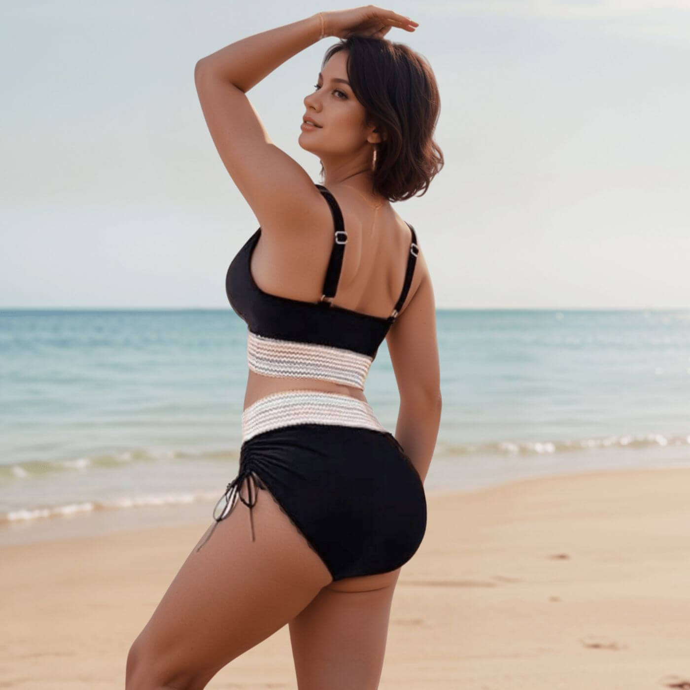 Alva™ – Skulpterende Bikini med Høyt Liv i To Deler