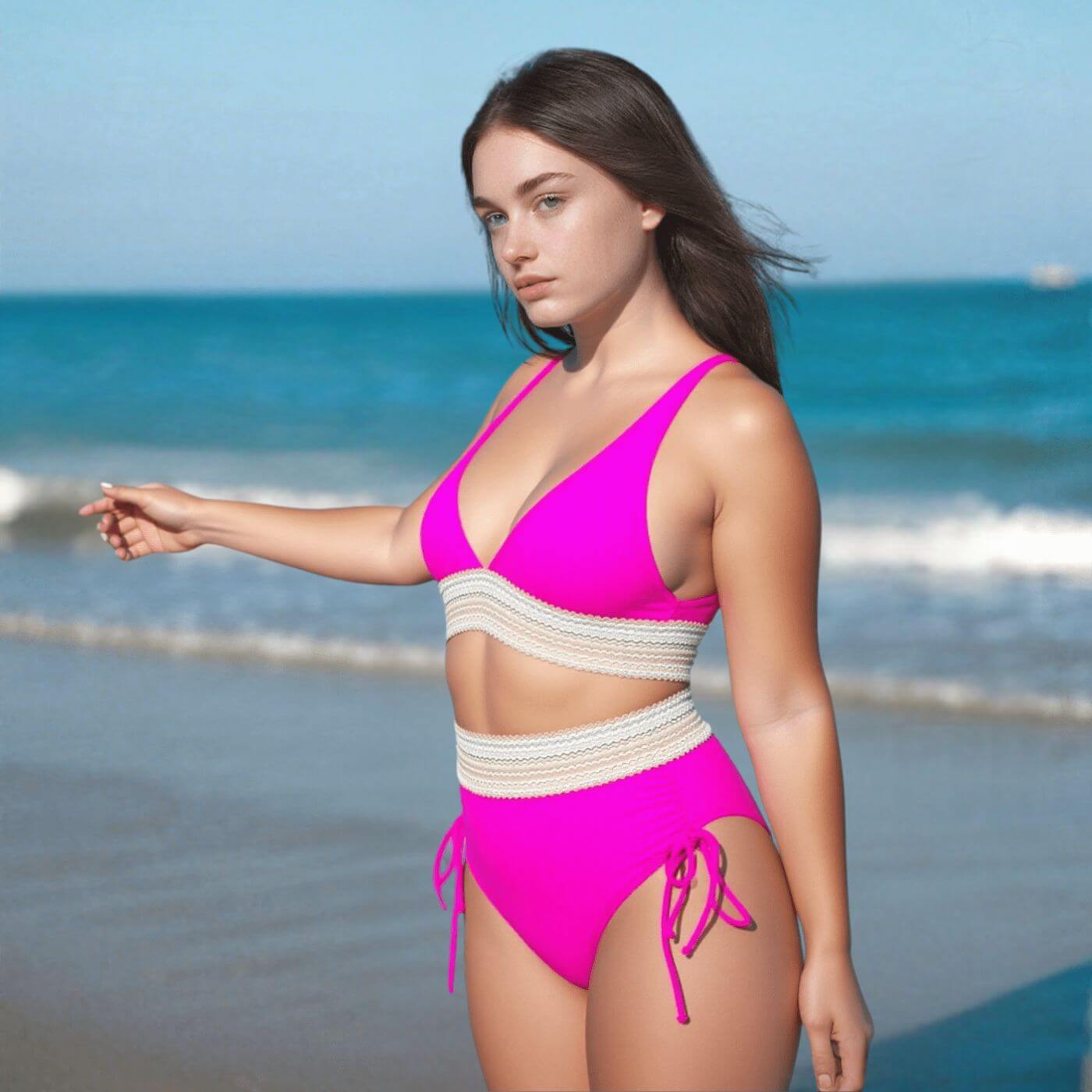 Alva™ – Skulpterende Bikini med Høyt Liv i To Deler